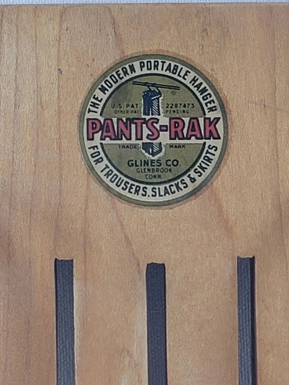 Wooden Pants Hanger Rack - Natural Wood